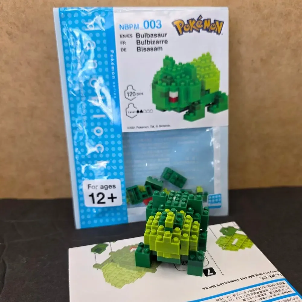nanoblock - Pokémon - Bulbasaur, Pokémon Series (NBPM_003) by Kawada
